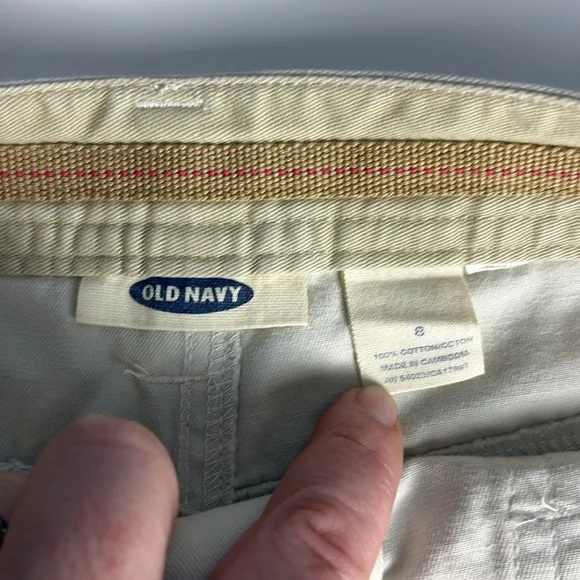 Old Navy Cream Minimalist Long Skirt Modest 100% Cotton Women's Size 8 - Picture 5 of 7